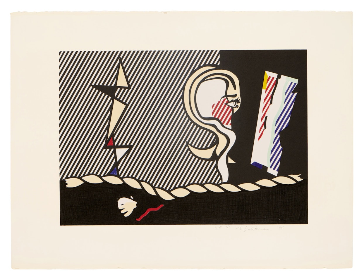 Figures with Rope , from the Surrealist series by Roy Lichtenstein