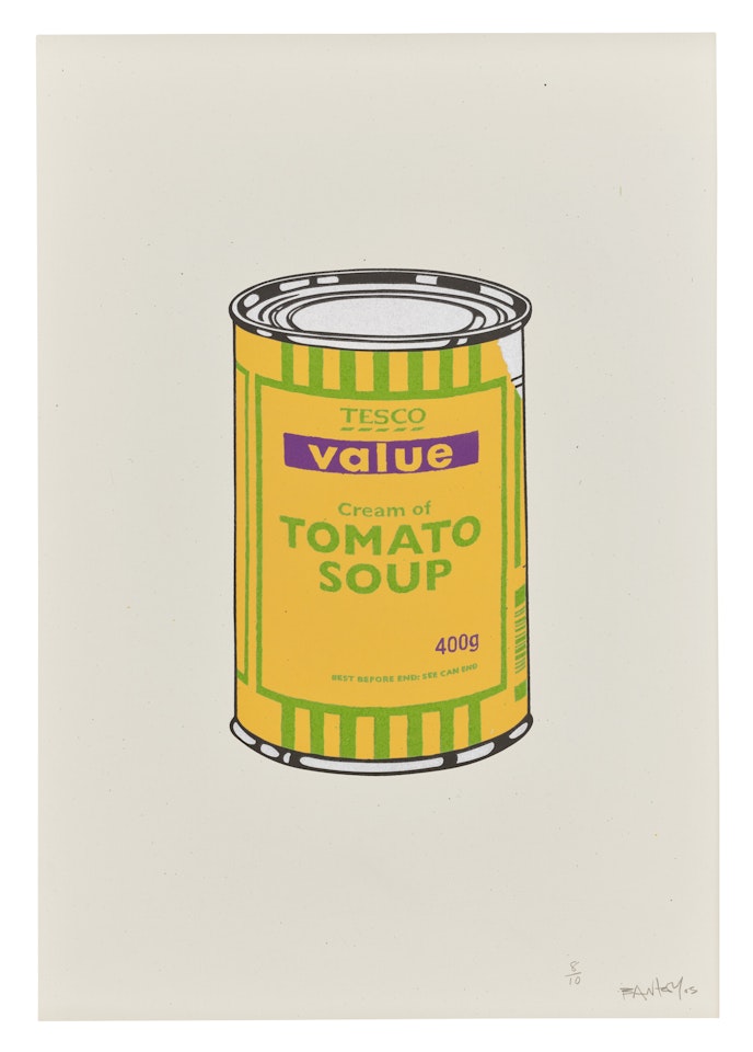 Soup Can : Banana Lime Purple by Banksy