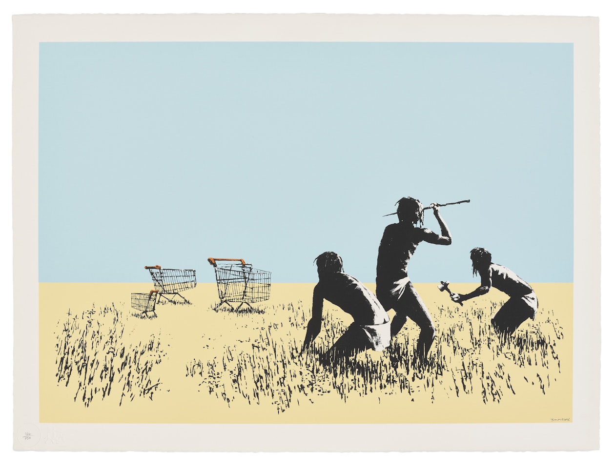Trolleys (Colour) by Banksy
