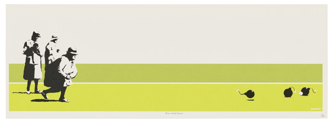 Bomb Middle England by Banksy