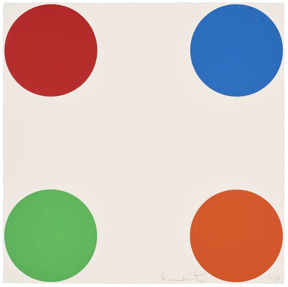 Fenbufen, from 40 woodcut spots by Damien Hirst