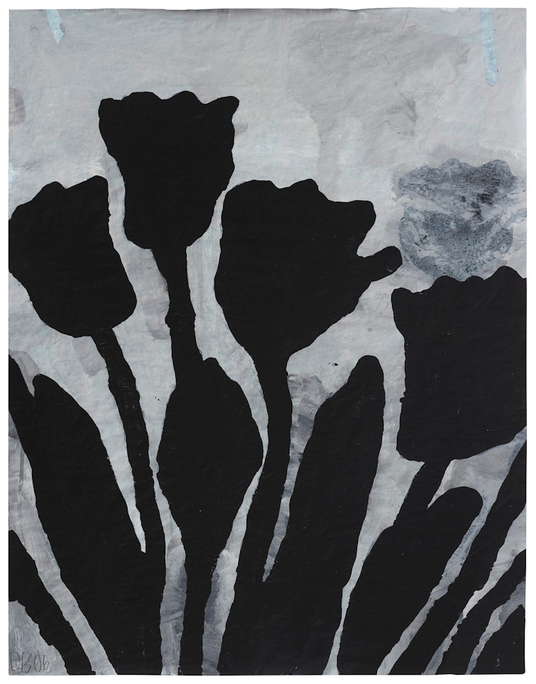 "Untitled (Flowers)" by Donald Baechler