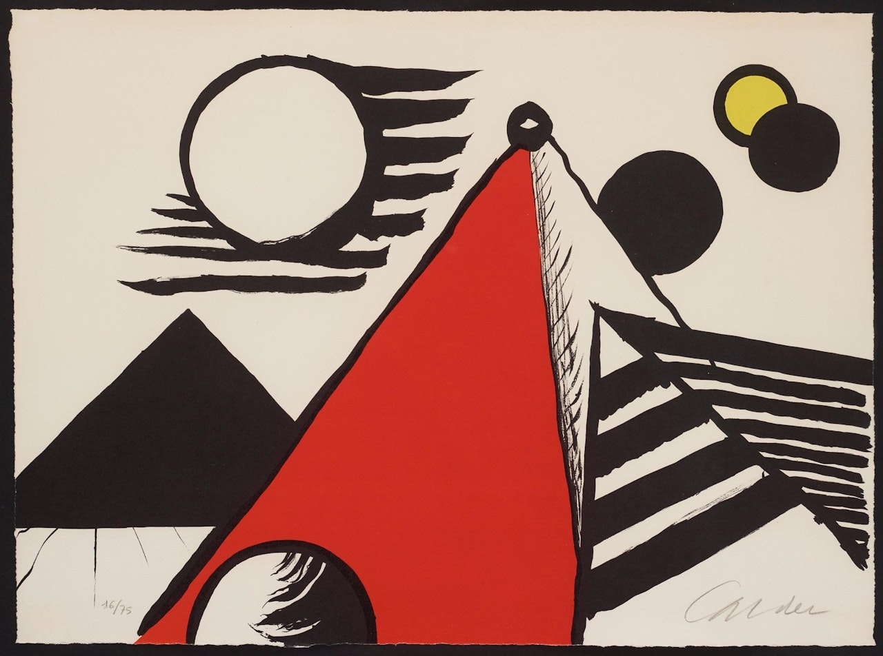 "Pyramid Rouge" by Alexander Calder