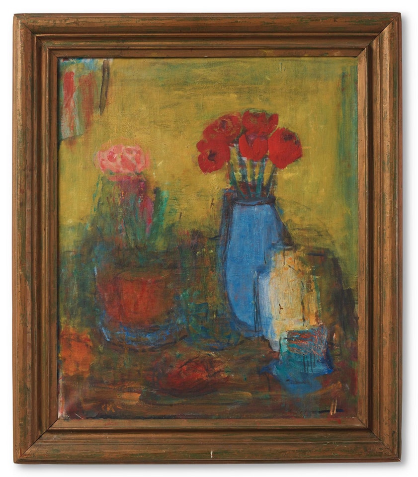 "Blommor på bord" by Carl Kylberg