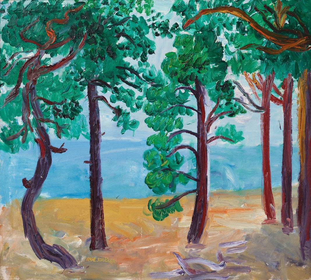 View through the trees by Inge Schiöler