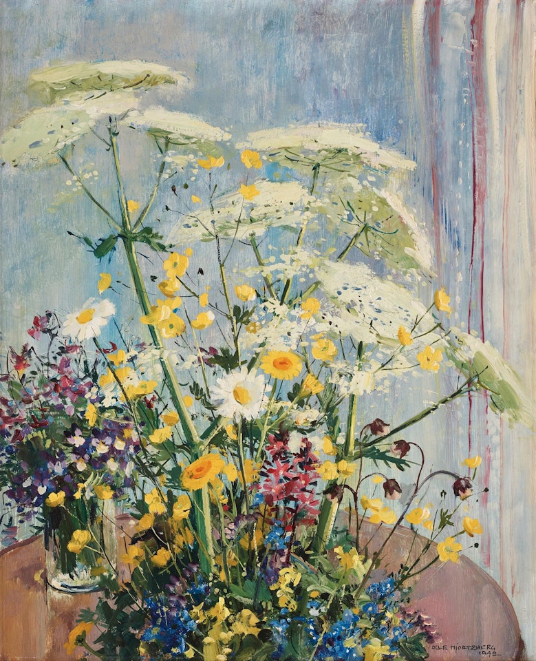 Flower Still Life by Olle Hjortzberg