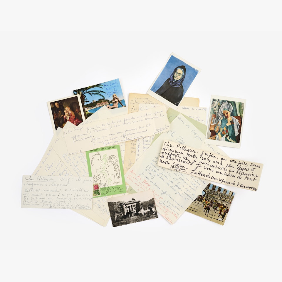 Autograph correspondence with Max Pellequer, The Mougins years by Pablo Picasso
