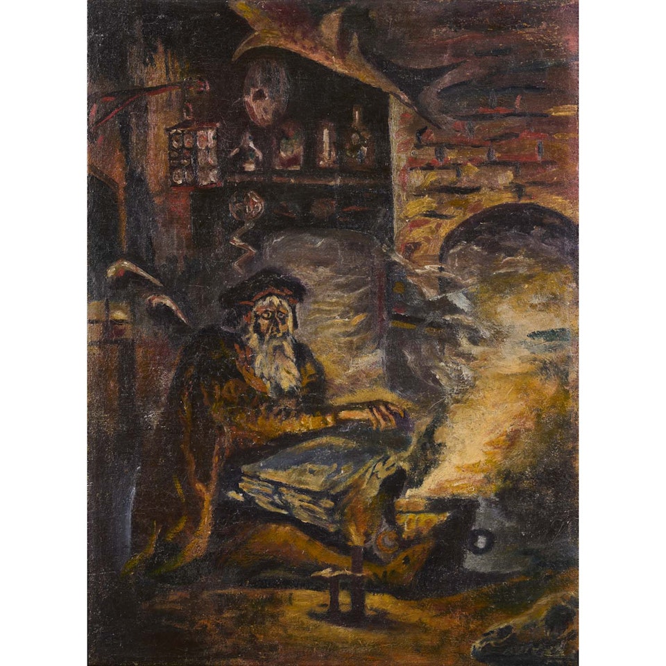 Lampadius dans son laboratoire by Victor Brauner