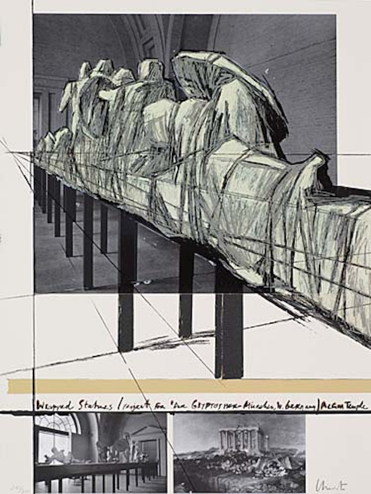 Wrapped Statues (Project for Der Glyptothek, München, West Germany) by Christo