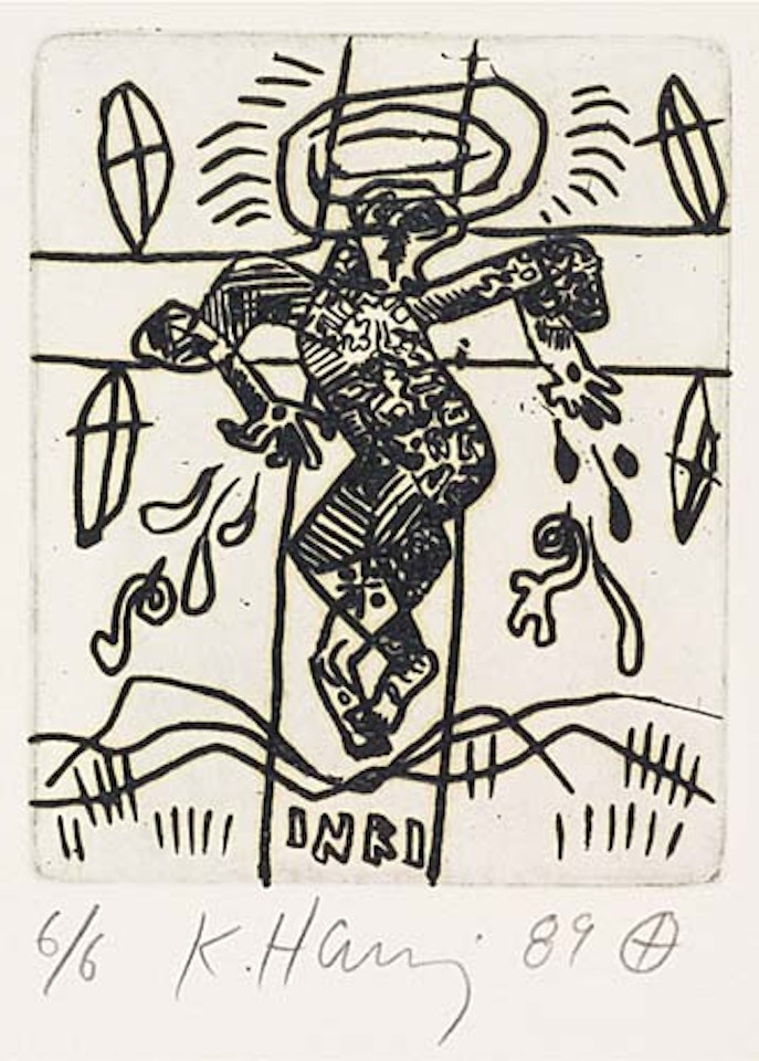 Untitled (Crucifixion) by Keith Haring