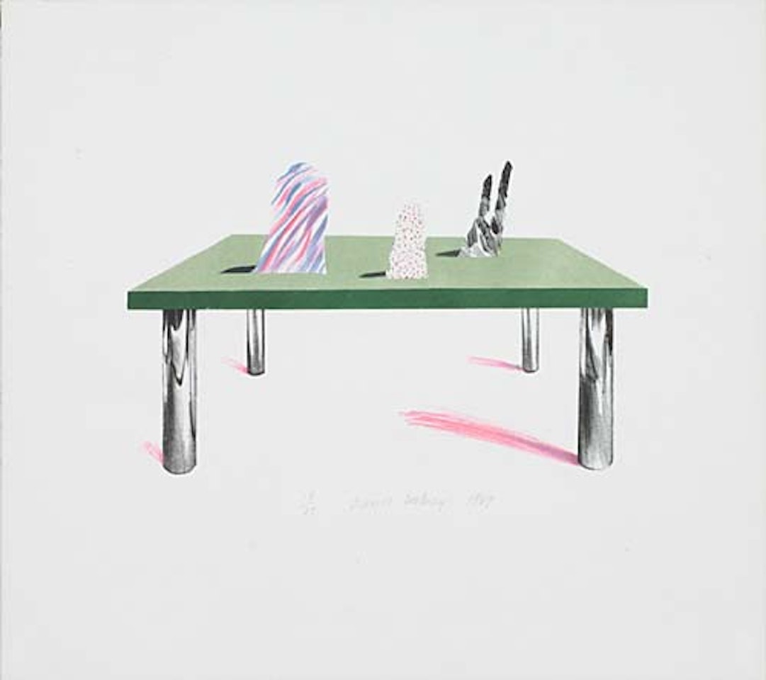 Glass Table with Objects by David Hockney