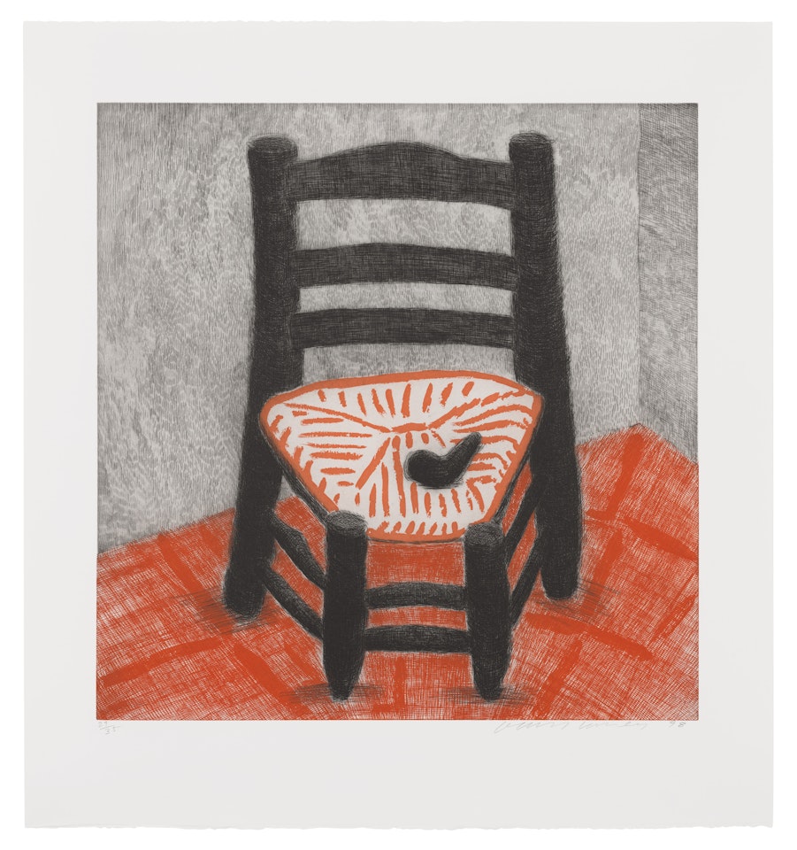 Van Gogh Chair (Black) by David Hockney
