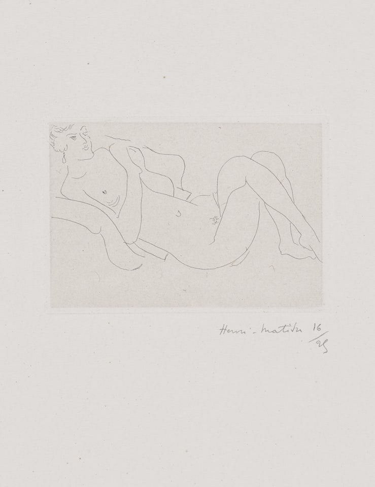 Nu allongé, jambes repliées by Henri Matisse