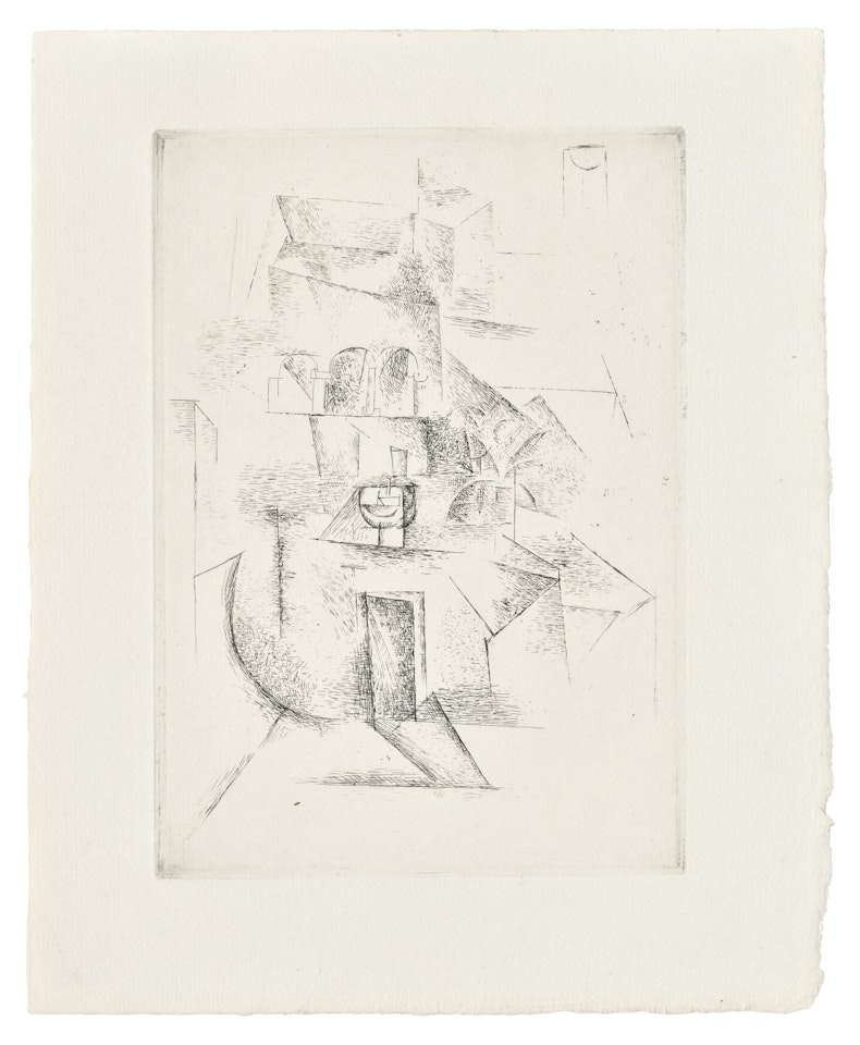 Le couvent (deuxième planche), from: Saint Matorel by Pablo Picasso