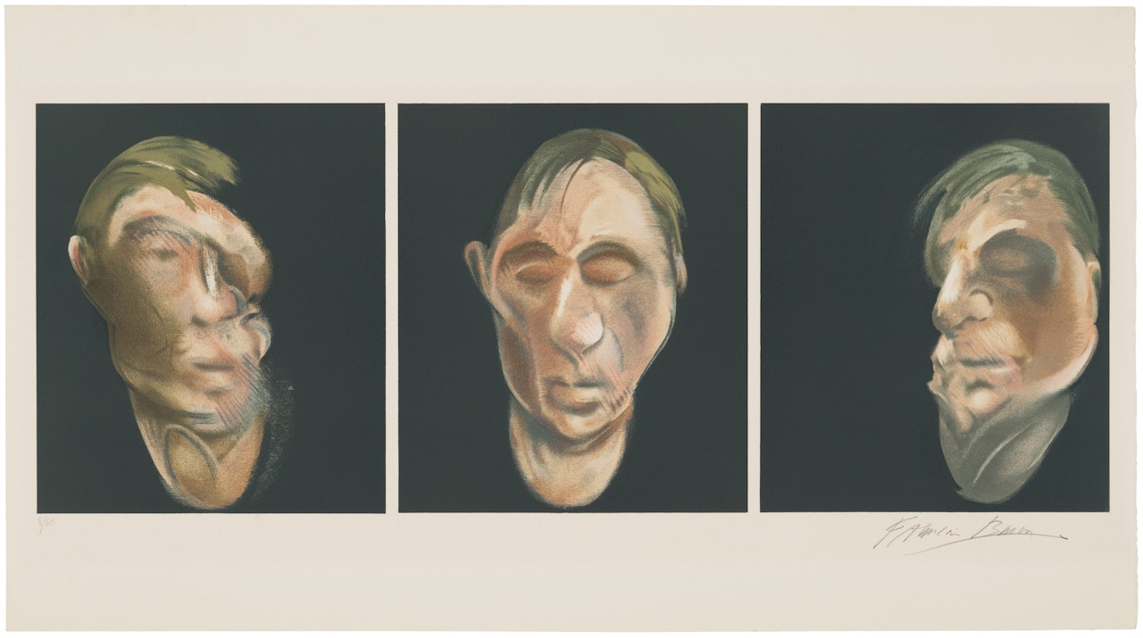 Three studies for a Self-Portrait by Francis Bacon