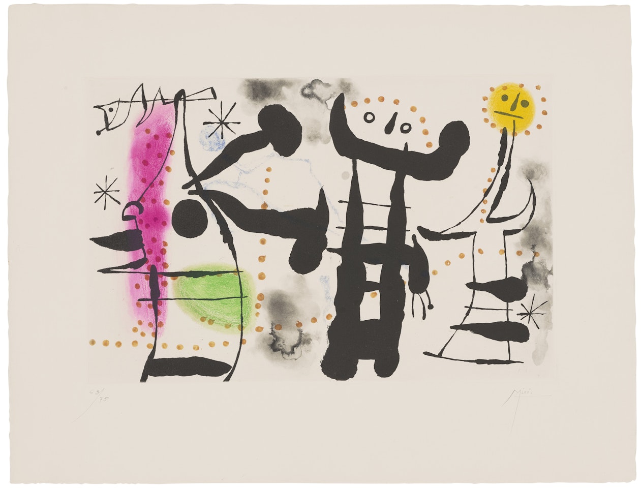 Les philosophes II by Joan Miró