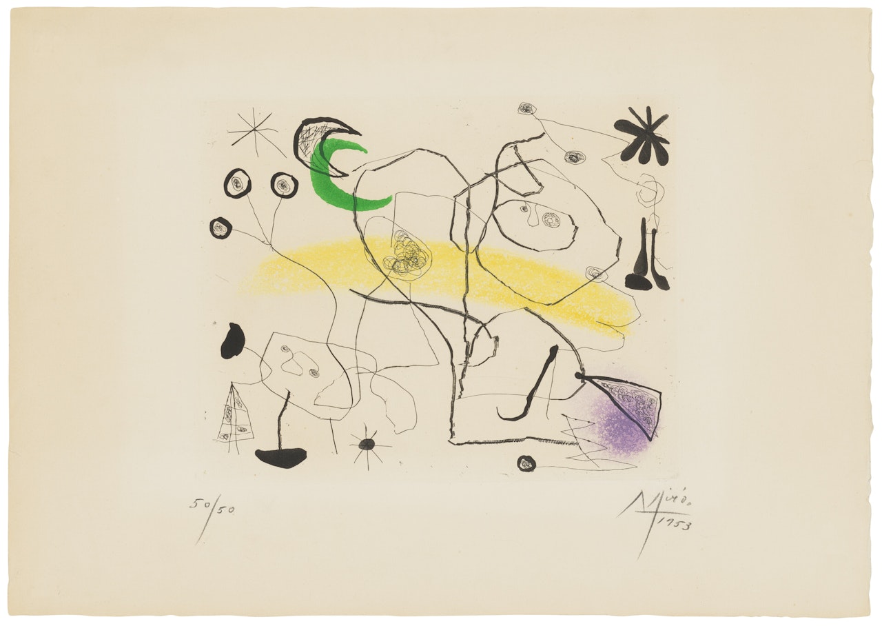 Série lII: One plate by Joan Miró