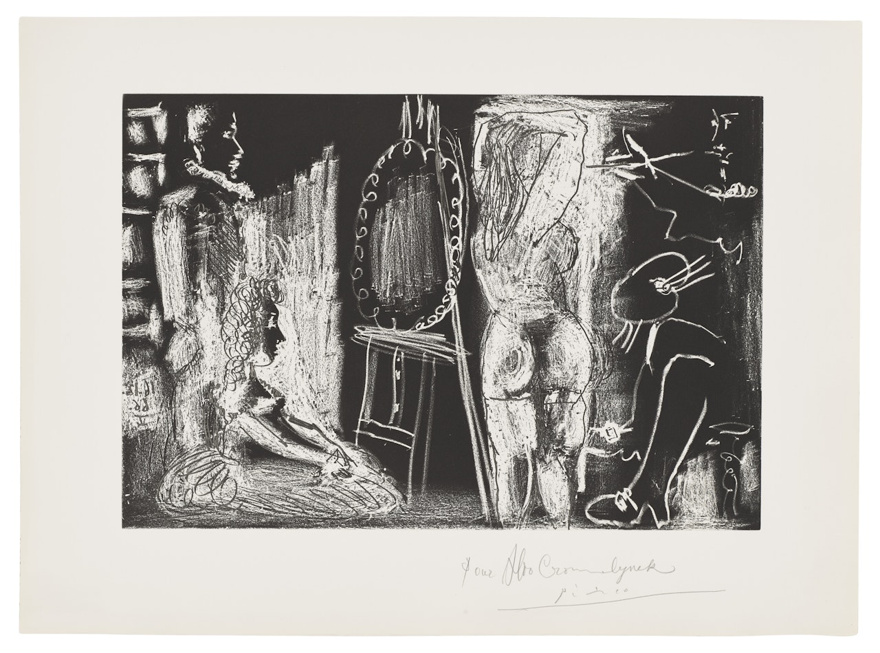 Visiteurs dans L"Atelier by Pablo Picasso