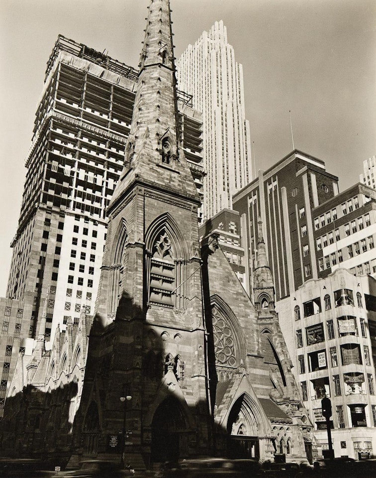 Collegiate Church, Rockefeller Center. December 8th, 1936 by Berenice Abbott