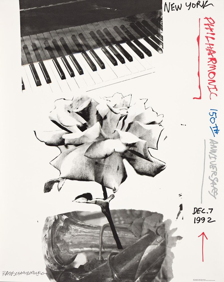 New York Philharmonic 150th Anniversary by Robert Rauschenberg
