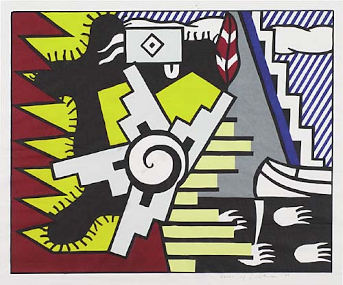 American Indian Theme II by Roy Lichtenstein