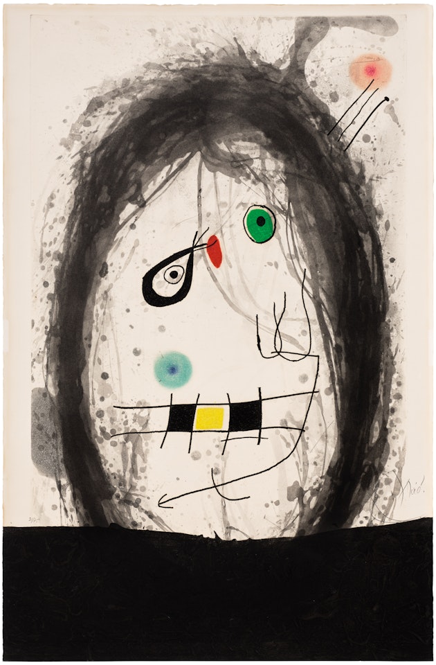 L"exilé noir (The Black Exile) (D. 497) by Joan Miró