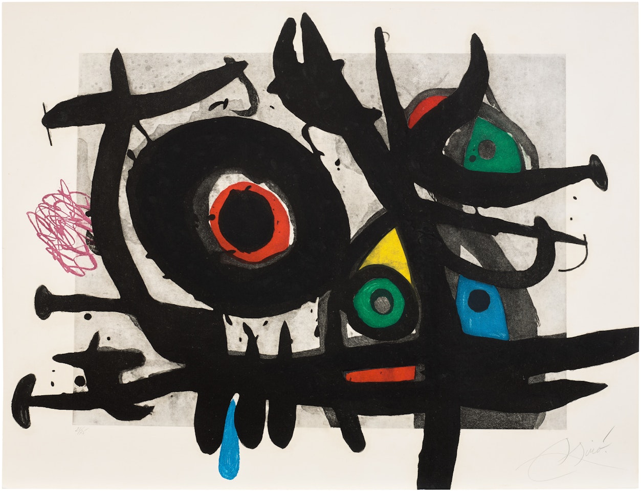 L"oiseau destructeur (The Destructive Bird) (D. 512) by Joan Miró