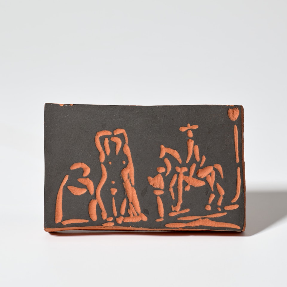 Personnages et cavalier (Figures and Horseman) (A.R. 540) by Pablo Picasso