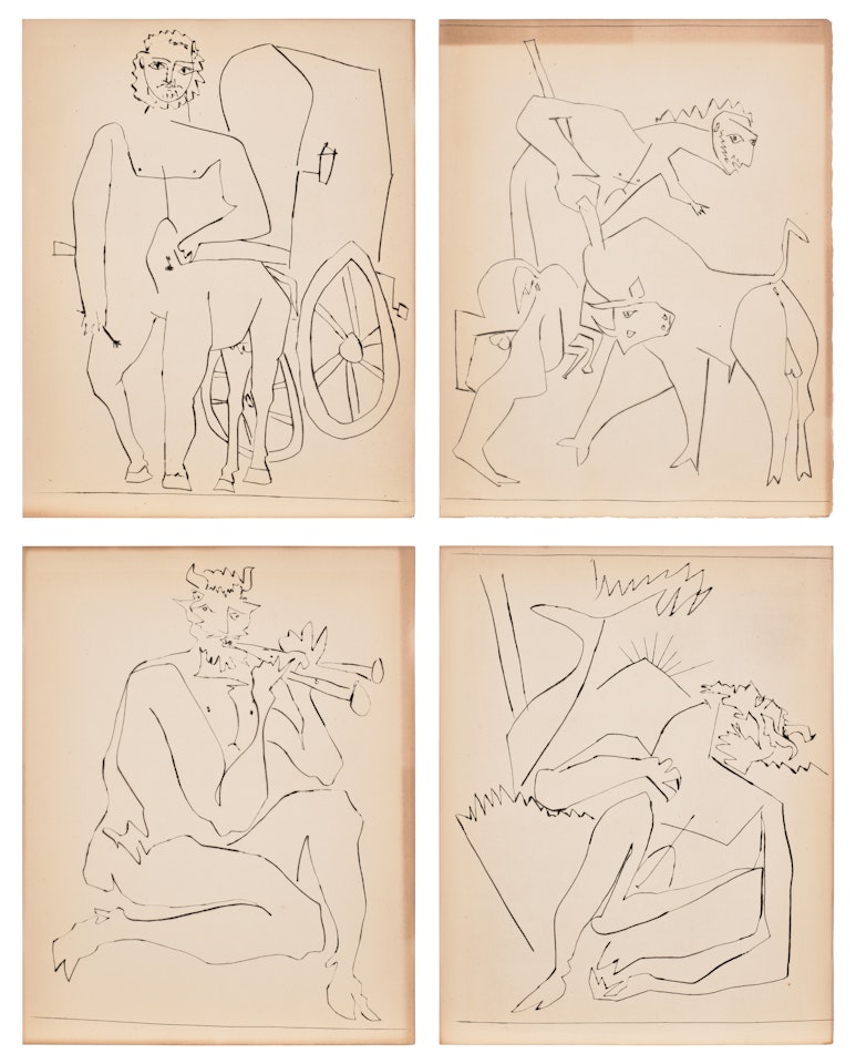Deux contes (Two Tales) (Bl. 472-475, Ba. 793-796, C. Bks. 45) by Pablo Picasso