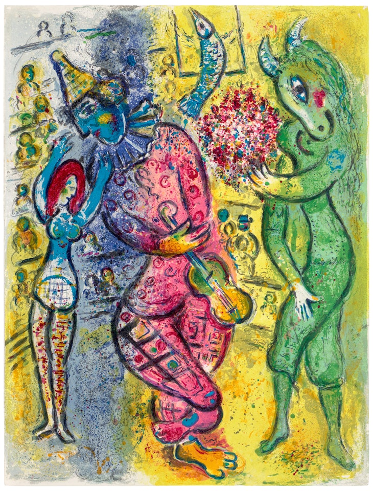 Le cirque (The Circus): plate 9 (M. 498, see C. Bks. 68) by Marc Chagall
