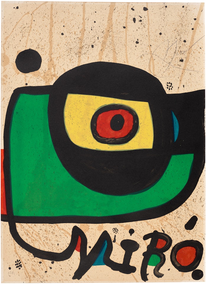 Poster for the exhibition "Miró. Pintura" by Joan Miró