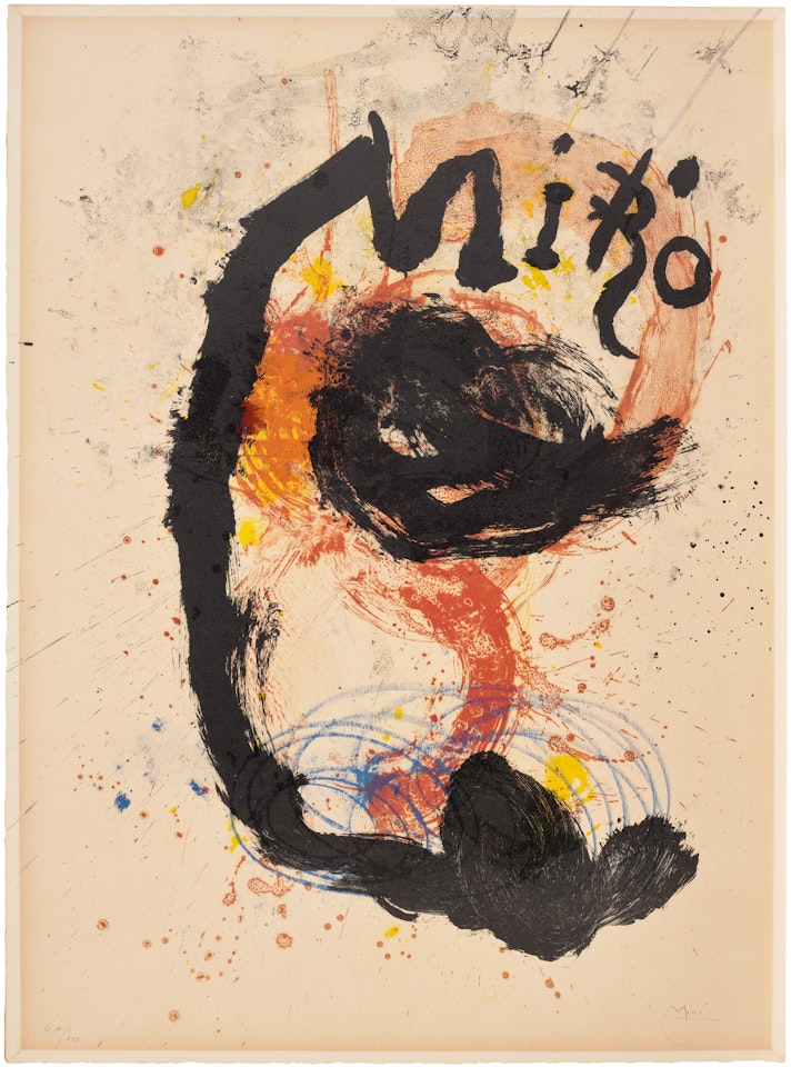 Poster for the exhibition "Joan Miró"s Prints and Ceramics", Musée de l"Athenée, Geneva (M. 332) by Joan Miró