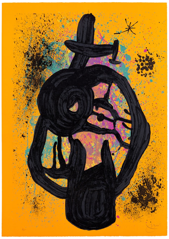 Le Majorquin taciturne (The Taciturn Majorcan) (M. 595) by Joan Miró