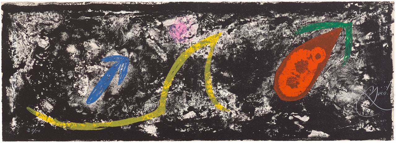 Les pénalités de l"enfer ou les Nouvelles-Hébrides (The Penalties of Hell or the New Hebrides): one print (M. 985, see C. Bks. 188) by Joan Miró