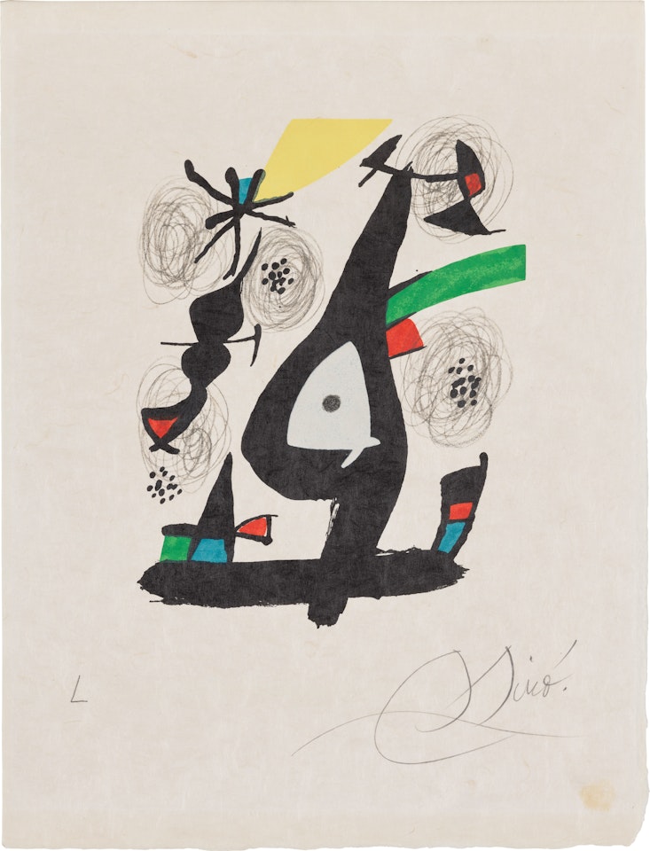 La mélodie acide (The Acid Melody): plate 1 (M. 1212, see C. Bks. 248) by Joan Miró