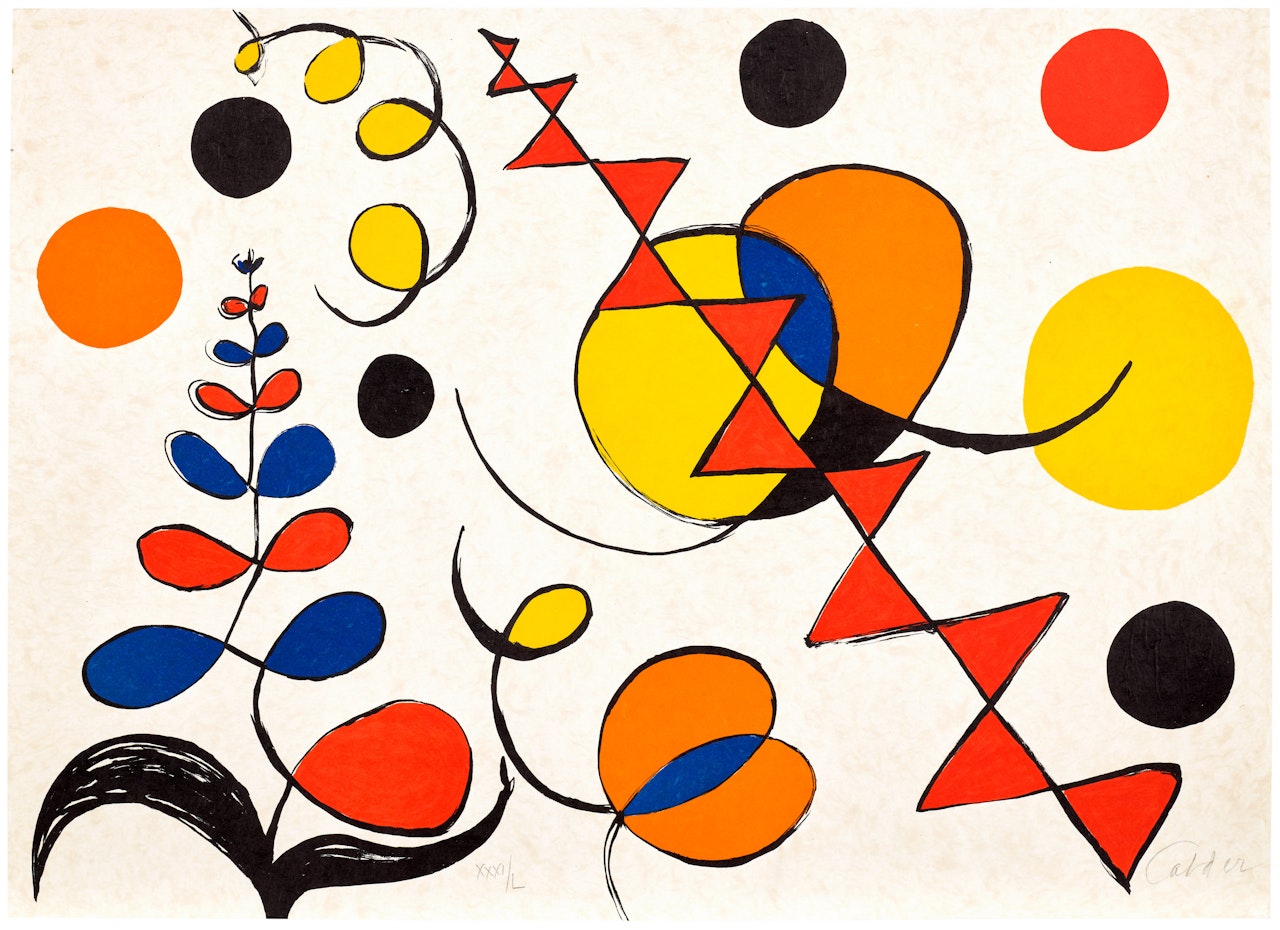 La mémoire élémentaire (Elementary Memory): one print by Alexander Calder