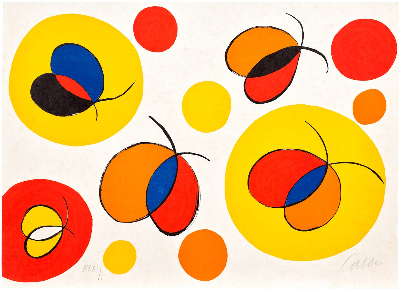 La mémoire élémentaire (Elementary Memory): one print by Alexander Calder
