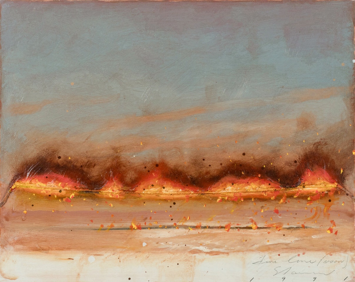 Fire Line (Noon) by Tim Storrier