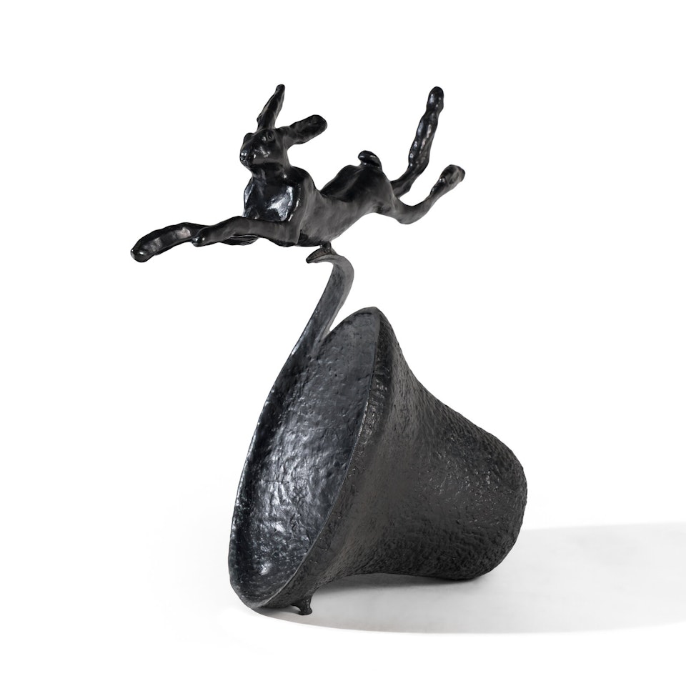Hare on Curly Bell by Barry Flanagan