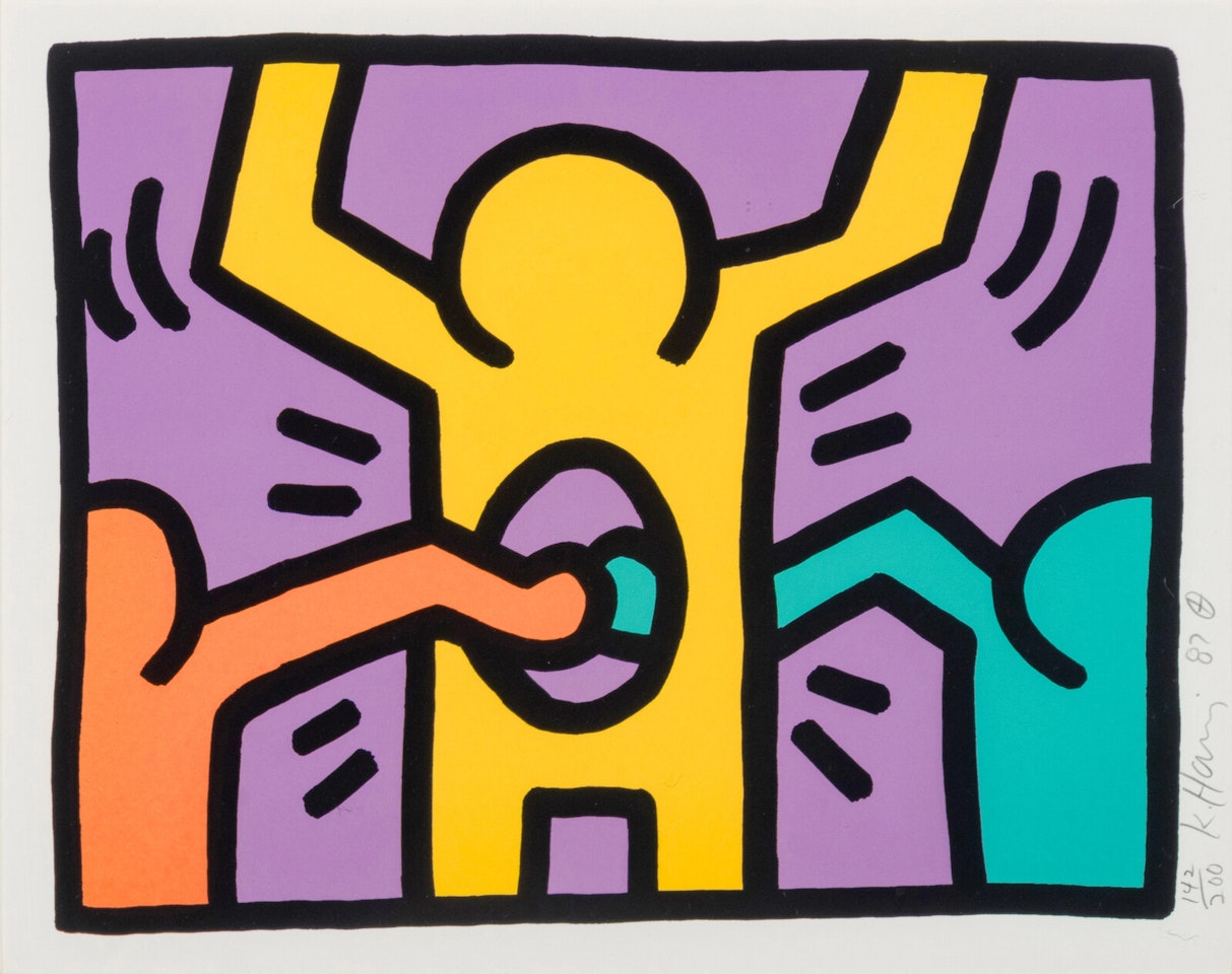 Pop Shop I: one plate by Keith Haring