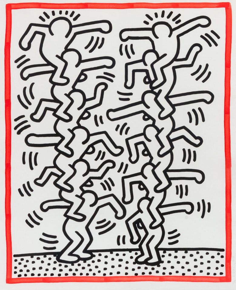 Untitled (from Three Lithographs) by Keith Haring