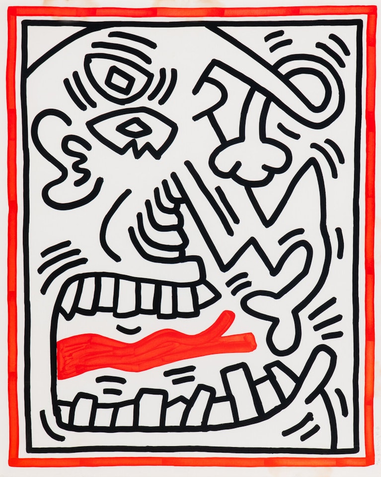 Untitled (from Three Lithographs) by Keith Haring