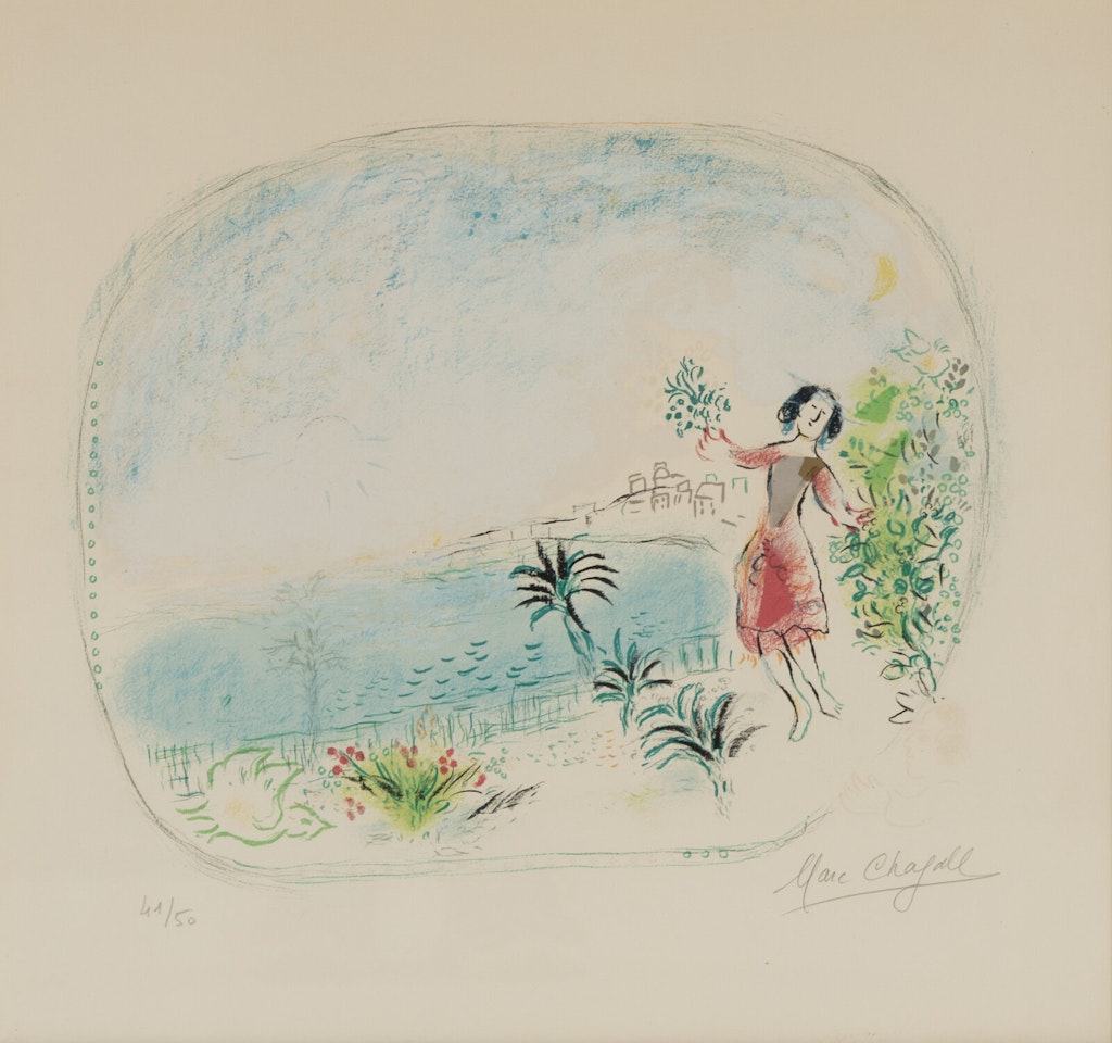 La Baie des anges (from Album Nice et la Côte d"Azur) by Marc Chagall
