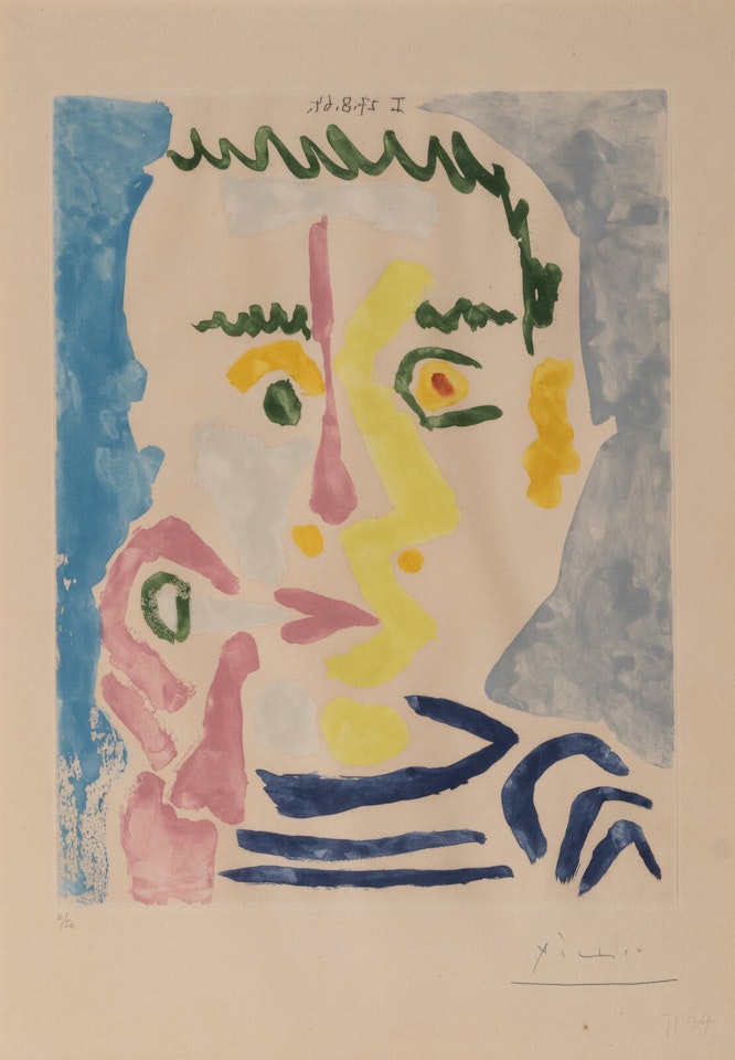 Fumeur à la cigarette blanche by Pablo Picasso