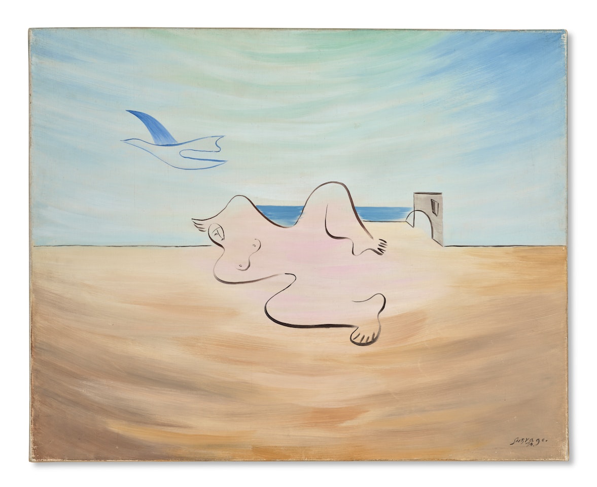 Sur la plage by Leopold Survage