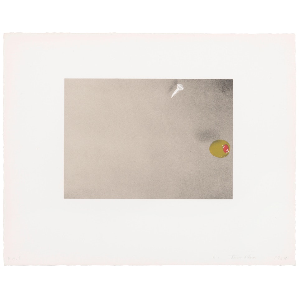 Olive, Screw (Engberg 25, Tamarind 2544) by Ed Ruscha