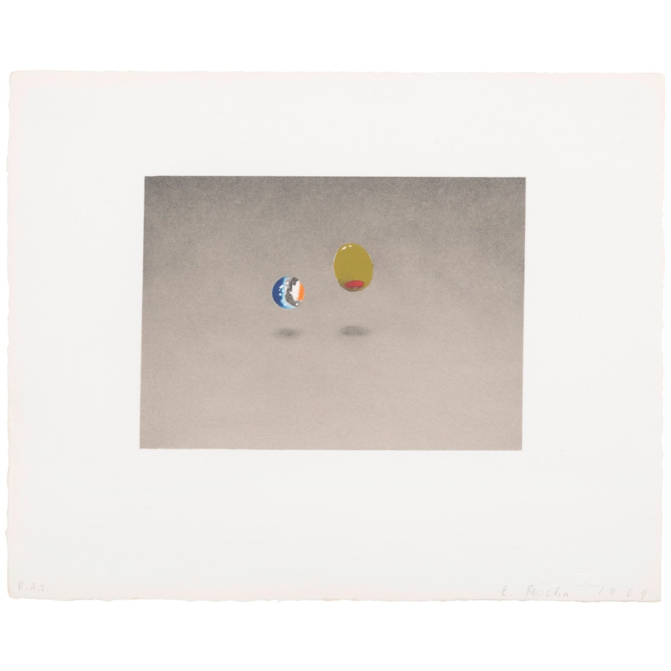 Marble, Olive (Engberg 26, Tamarind 2547) by Ed Ruscha