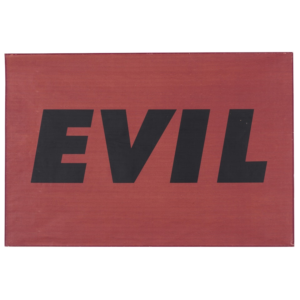 Evil (Engberg 70, Cirrus p. 343) by Ed Ruscha