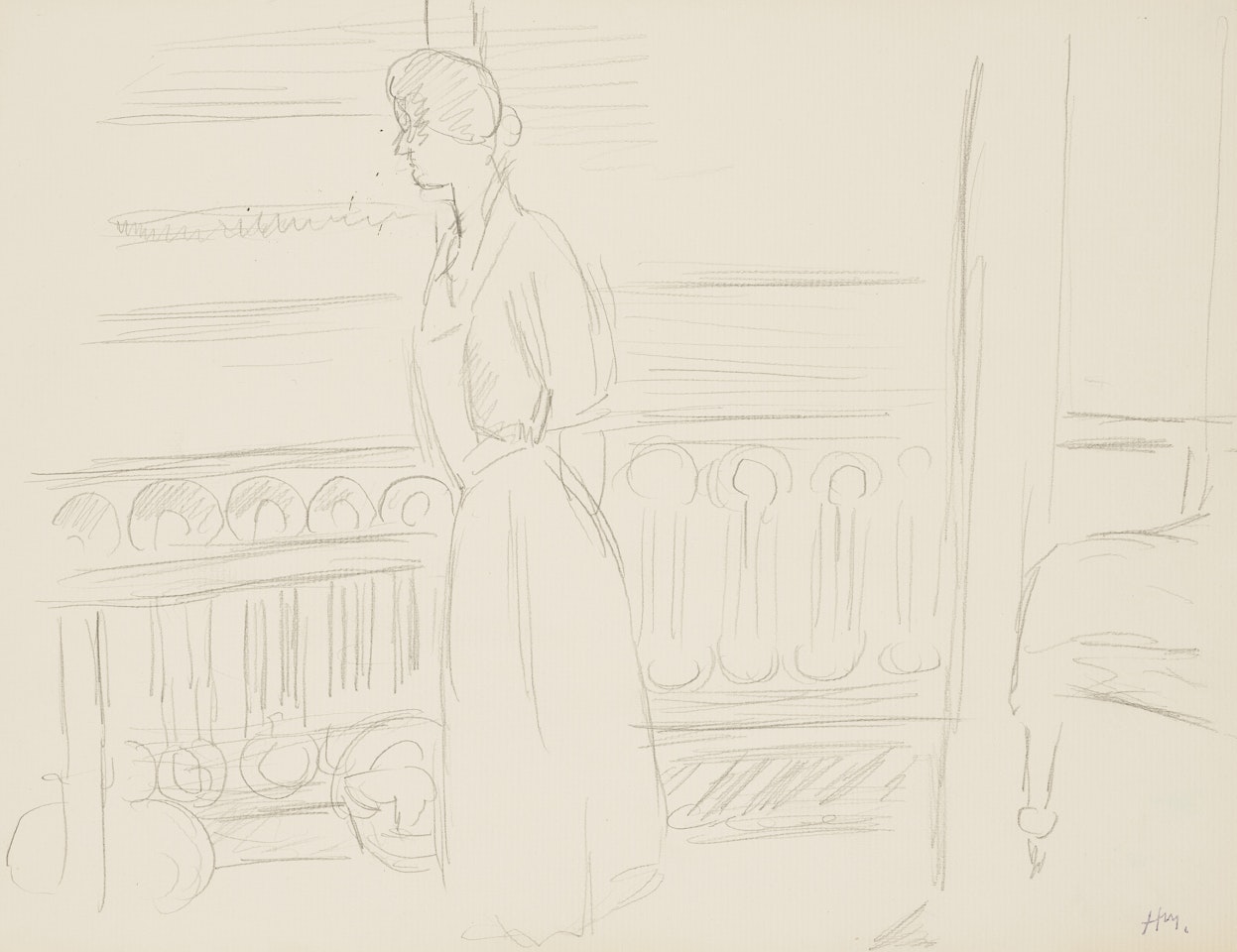 Femme à la fenêtre, Nice by Henri Matisse