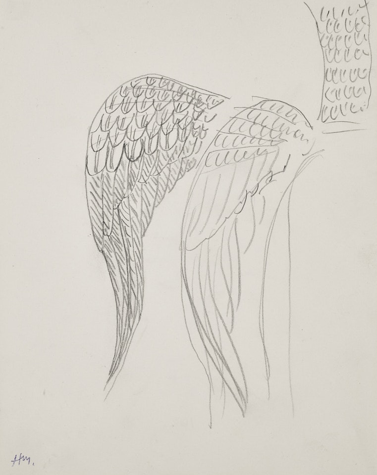 Etude d"ailes de cygnes pour les Poésies de Mallarmé; Etude d"ailes de cygnes pour les Poésies de Mallarmé by Henri Matisse